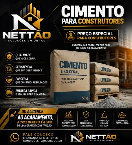 CIMENTO CP2II 50KG PREÇO EXCELENTE PARA CONSTRUTORAS