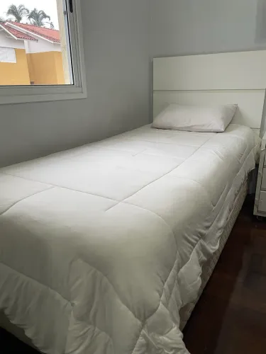Cama de Solteiro Box com Bicama