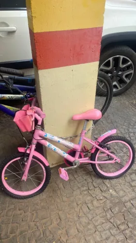 Bicicleta infantil menina rosa ARO 16
