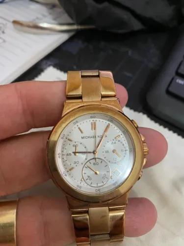 Relógio Michael Kors MK-6223 Original - Cronógrafo Dourado - 10 ATM