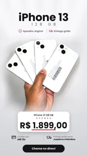 iPhone 13 128GB Original ? Bateria +90% ? Pronta entrega