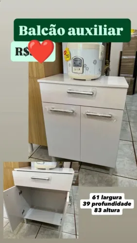 Mega oferta de Balcão Auxiliar perfeito para sua Cozinha!!