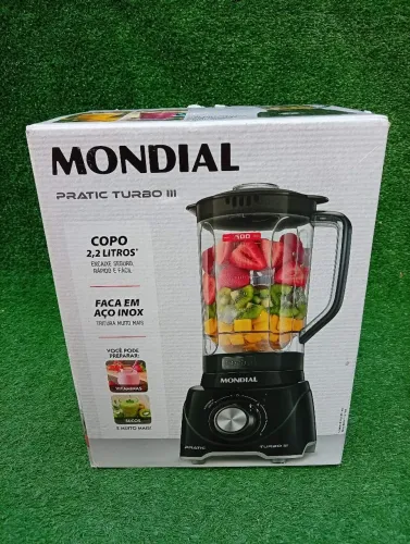 Liquidificador Mondial Pratic Turbo III Novo - Entrega Grátis Rio das Ostras