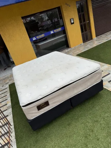 Cama Box Queen GAZIN PILLOW SEMINOVA - ENTREGO