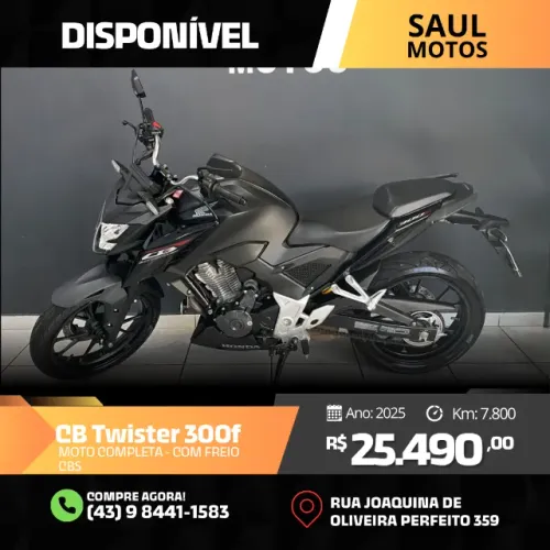HONDA CB TWISTER 300F CBS - 2025