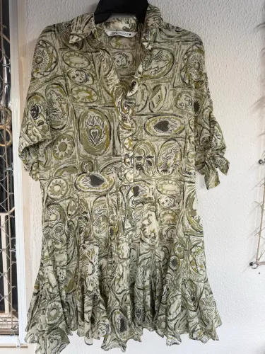 Vestido Zara Original XS | Estampa Exclusiva e Super Elegante