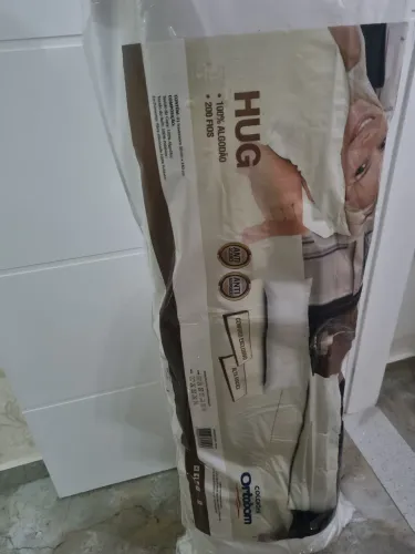 Travesseiro de corpo Ortobom Hug 200 fios, 100% algodão novo