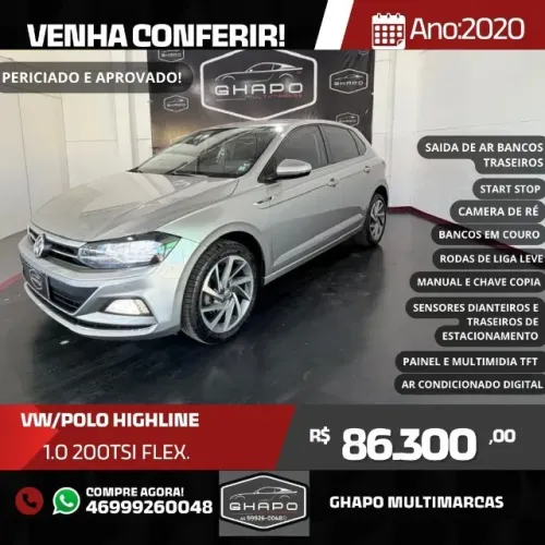 Volkswagen Polo Highline 200 TSI 1.0 Flex 12V Aut. 2020