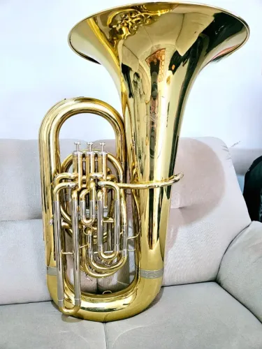 Tuba Quasar QTU 700 em Mi Bemol (Eb) Compensada 3+1 / Tuba Quasar QTU700 / Tuba EB / Tuba