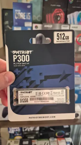 SSD 512GB, Patriot, novo, lacrado, com garantia de 1 ano!