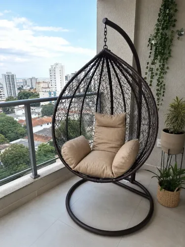 Cadeira Balanço Com Suporte