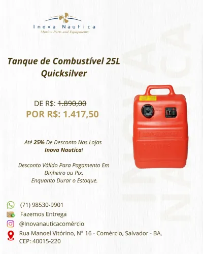 Tanque de Combustível 25L Quicksilver