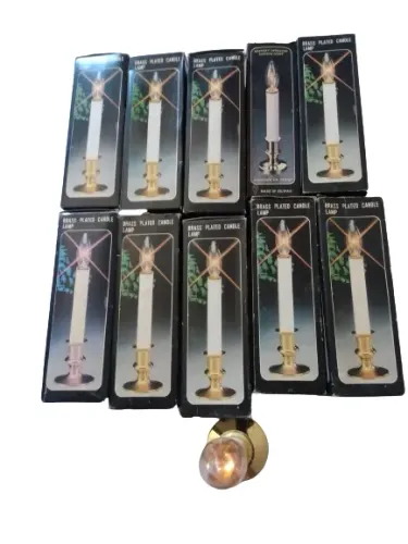 Vela a pilha artificial castiçal luminária com base