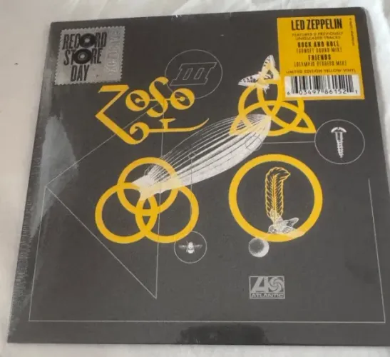 Led Zeppelin - Rock And Roll / Friends - 45 RPM - Vinil Amarelo - LACRADO