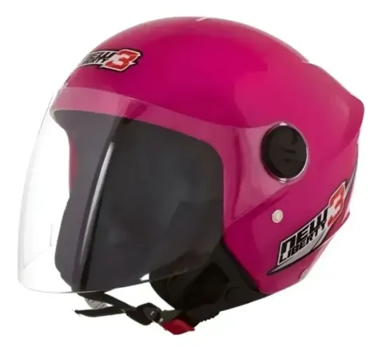 CAPACETE NEW LIBERTY THREE 60 ROSA CAP-490RS