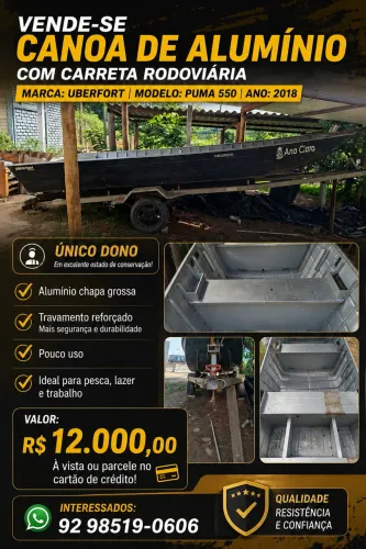 Vendo canoa puma 550 