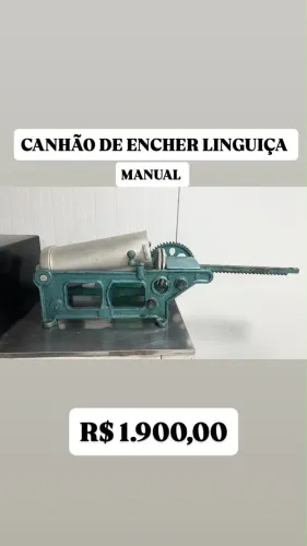Canhão de encher linguiça manual