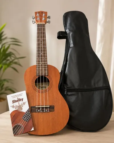 Ukulele Shelby em ótimo estado + capa e manual