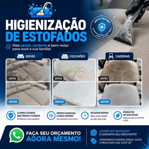 Higienização de Estofados