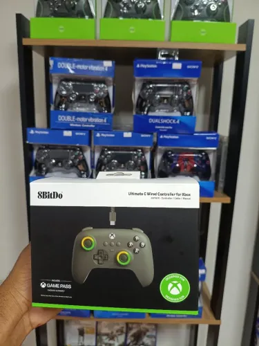 Controle Xbox one com fio 8bitdo anti drift com Hall effect