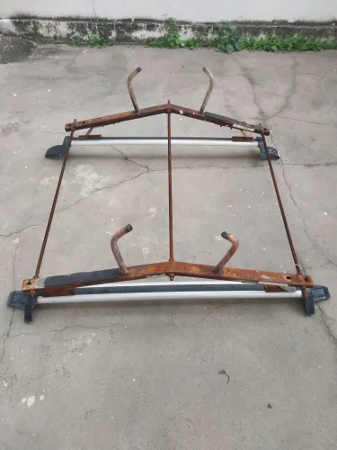 Bagageiro rack para carro com apoio para 2 escadas