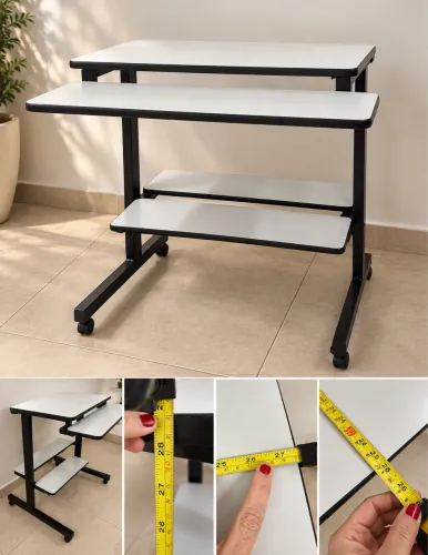 Mesa de Computador com Apoio para Teclado