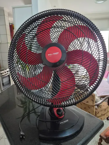 Ventilador mesa/parede Polishop 50 cm 220v 3 velocidades