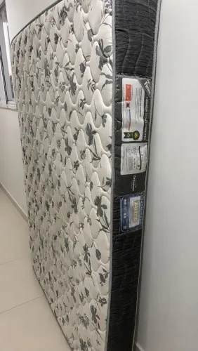 Cama mais colchão espuma grosso Ortobom casal higienizada entrego sem taxa 