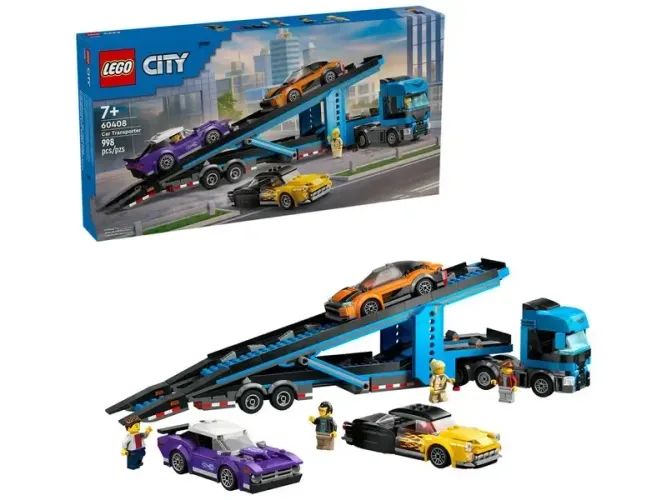 LEGO City Caminhão-cegonha com Carros Esportivos 60408 998 Peças