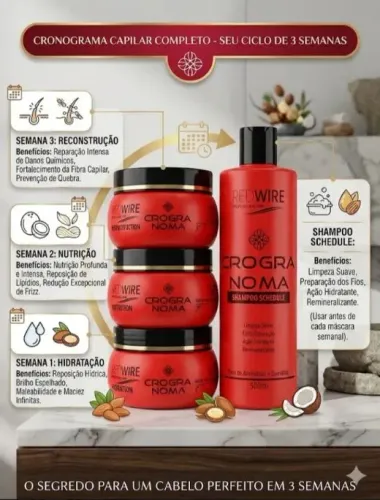 Cronograma capilar profissional redwire