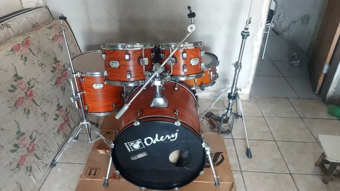 Bateria acústica odery inrock peles hidráulica evans troca por motos com volta minha 