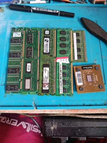 Memórias ram e desktop e processador AMD