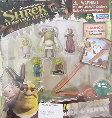 SHREK E FAMÍLIA - MINIATURAS PARA ENFEITE DE BOLOS OU PARA COLECIONADORES - NÃO FAÇO ENVOS