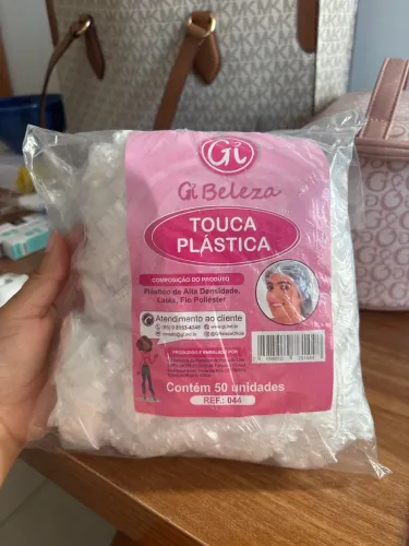 50 Toucas Plásticas Descartáveis Gi Beleza - Estética e Salão