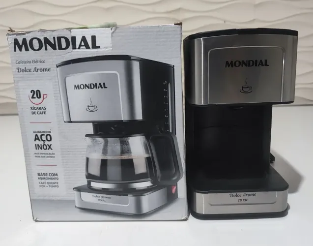 Cafeteira Mondial Dolce Arome Inox 20x - Motor Novo (Faltando Jarra)