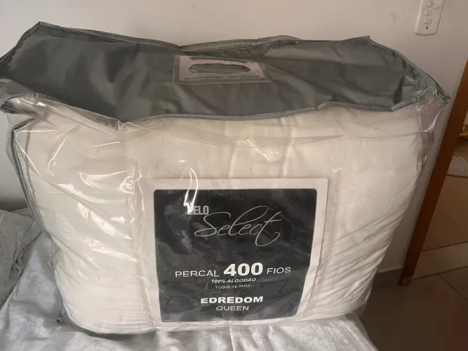 Edredom Queen Zelo Percal 400 Fios 100% Algodão - Semi-novo (Na Embalagem)