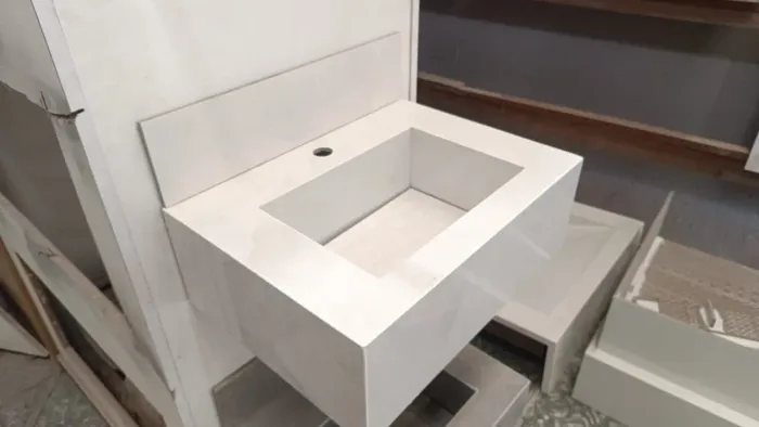 Pia e nicho em porcelanato