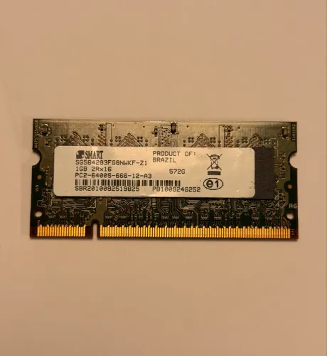 Memória RAM DDR2 1GB 800MHz Smart Para Notebook