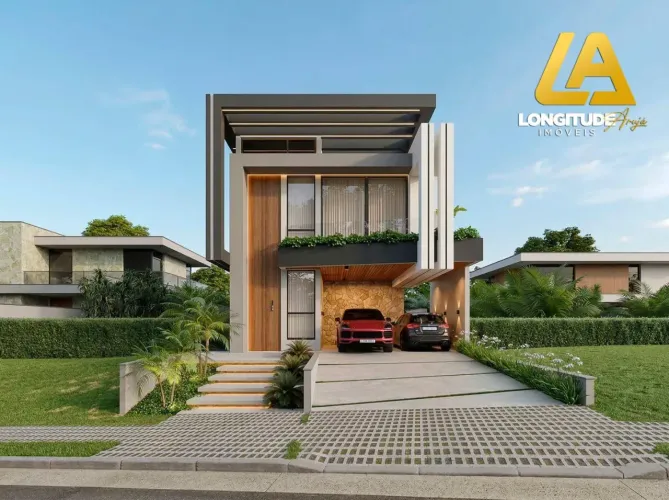 Casa em condomínio fechado com piscina, gourmet, home office e cinema