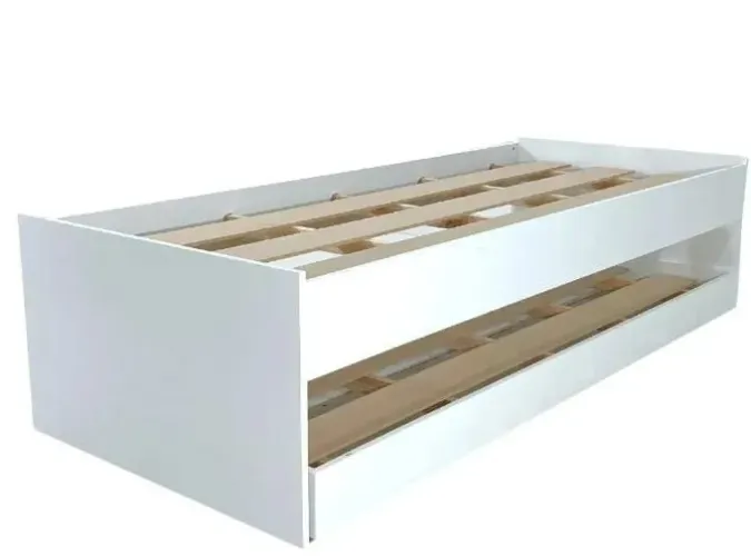 Cama VIÚVA c/ auxiliar madeira 1.90m x 93cm