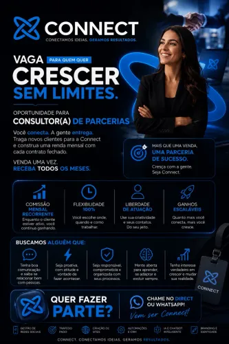 OPORTUNIDADE PARA CONSULTOR(A) DE PARCERIAS