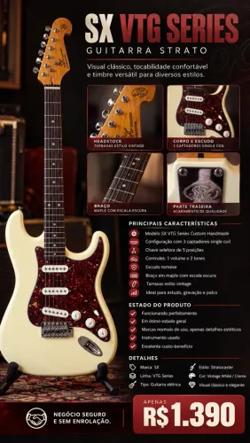 SX VTG Series Custom Handmade - Stratocaster