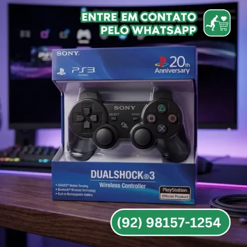 Controle Ps3 Sem Fio Bluetooth Manete Joystick Dualshock