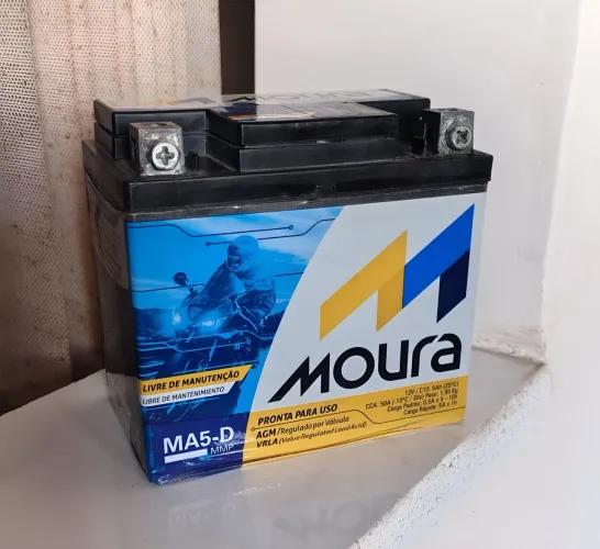 Bateria moto usada