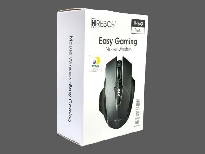 Mouse Wireless Gamer Hrebos Easy Gaming IF-263 1600DPI Ergonômico