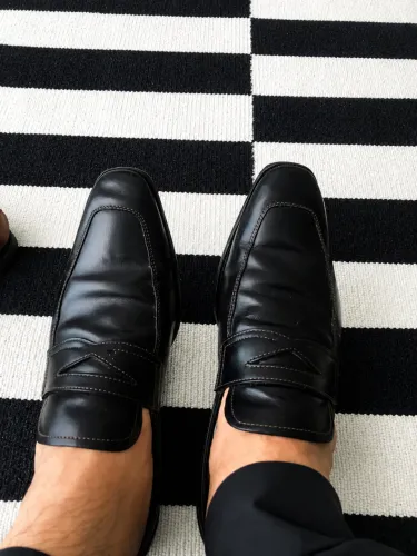 Sapato Mocassim Loafer Brooksfield Couro - Tamanho 39 - Semi Novo