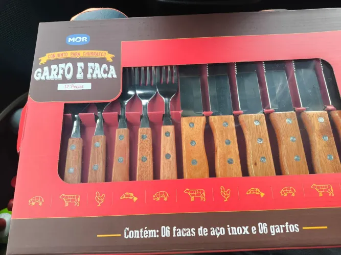 Conjunto de Talheres para Churrasco 