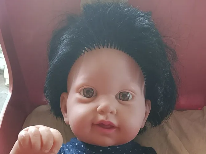 boneco bebe realista