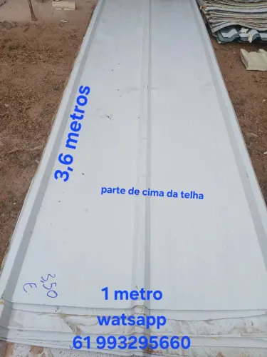 Telhas de zinco 3,60x1