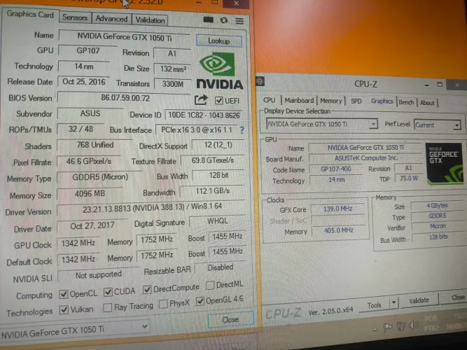 Placa de vídeo 1050ti 4gb muito nova